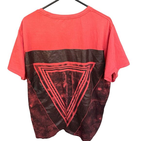 Guess Los Angeles‎ Shirt Mens 2X XXL Red Cotton Short Sleeve Double Sided Y2K - Picture 2 of 12